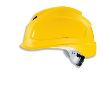 UVEX Pheos B-S-WR Gelber Kopfschutz m.Lftg - Leicht und komfortabel mit vielseitigem Zubehörsystem