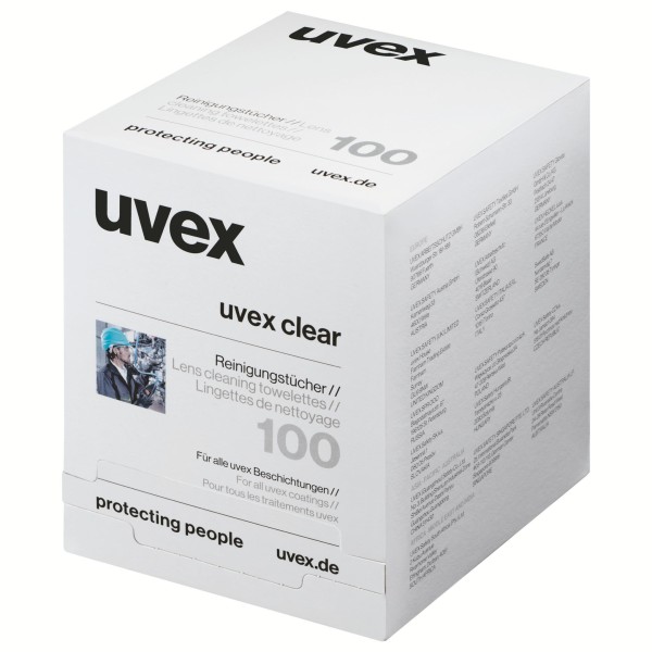 UVEX Augenschutz - Brillenputztücher (100 Stk.) für makellose Sicht