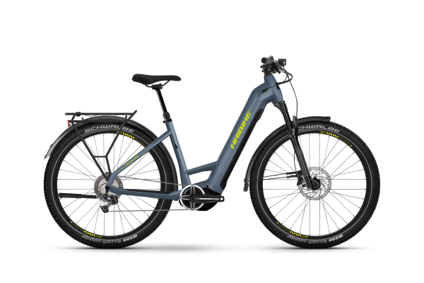 Haibike Trekking E-Bike 7.5 - Blau/Gelb Glänzend - 38cm - Top Performance