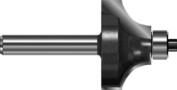 Viertelstabfräser 28,7 mm mit Kugellager - Holzbearbeitung