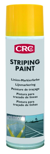 Striping Paint Linien-Markierfarbe von CRC Industries, Gelb, 500 ml Spraydose
