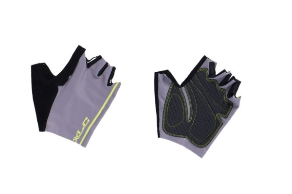 Premium XLC CG-S09 Kurzfinger-Handschuhe in Grau/Gelb