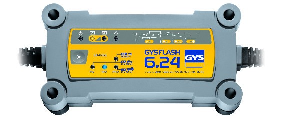 GYS Gysflash 6.24: Hochleistungs-Ladegerät & Zubehör für Optimalen Fahrkomfort