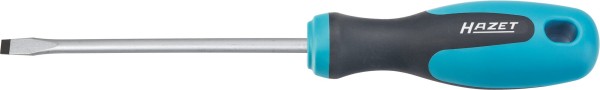 HAZET Schraubendreher mit Mehrkomponenten-Griff, Rundklinge und rutschfestem 3-Komponenten-Griff für