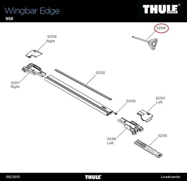 THULE Drehmomentschlüssel Edge 958 für Lastenträger Wingbar