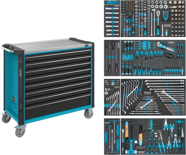 Hazet 378-teiliger Hochleistungs-Werkstattwagen | Robuster Tool Trolley