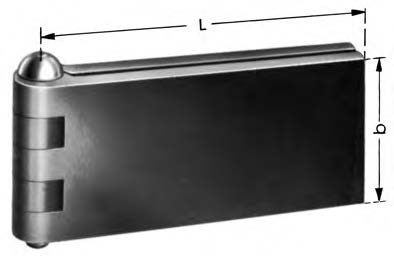 Premium Türscharnier 7-teilig, 80x80mm von HAPPICH - Gerade, mit gehärtetem Scharnierstift für breit