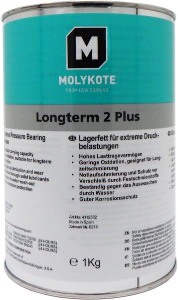 Premium MOLYKOTE LONGTERM 2 PLUS - 1 kg Gebinde Hochleistungs-Schmiermittel | Allrounder für alle MO