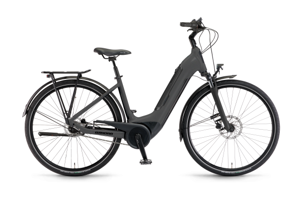 WINORA Tria N8f Microchip Grey matt Low - Premium E-Bike mit Bosch Performance Line Smart System