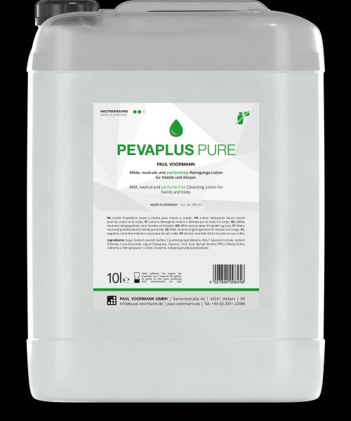 Paul Voormann Pevaplus PURE Reinigungs-Lotion - PH-hautneutral, unparfümiert, für leichte Verschmutz