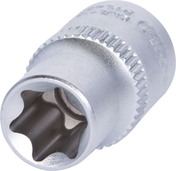 TX-E-Stecknuss SW E10 L 25,0mm von KS TOOLS - Torx-E Bit-Stecknuss mit Innenvierkantantrieb