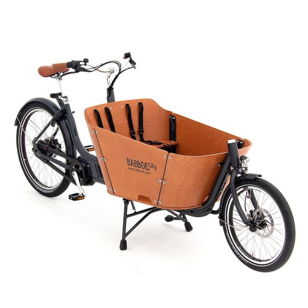 Babboe City Mountain E-Lastenrad - Perfekt für Familien - 2-4 Sitzplätze - Mit Yamaha Mittelmotor un