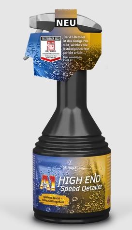 A1 High End Speed Detailer 500ml - Glänzendes Finish & Abperl-Booster von Wack Chemie