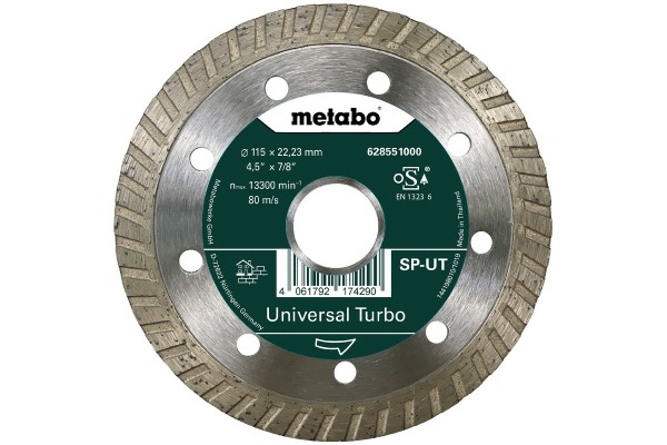 METABO Diamanttrennscheibe 115mm, SP-UT für Stein/Metall/Keramik/Glas