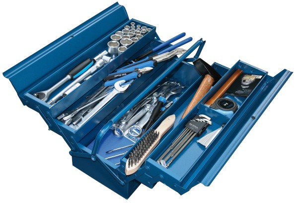 SW-STAHL Werkstattsortiment mit 68 Werkzeugen inklusive Kasten - Ideal für Profis und Hobby-Handwerk