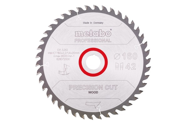 Metabo Kreissägeblatt HW/CT 160x20 - Hochwertige Sägearbeiten durch universellen Einsatz