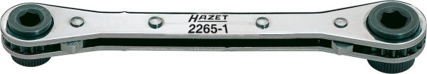 HAZET Bit-Umschaltknarre 1/4" - Hochglanzverchromtes Betätigungswerkzeug für Rechts/Linkslauf