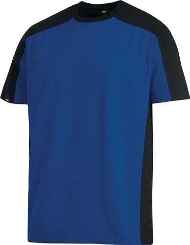 FHB T-Shirt XL Royalblau/Schwarz – Baumwolle, Bequem & Robust