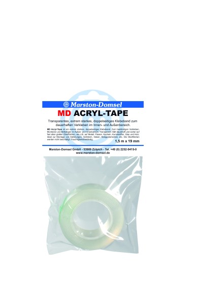 MD-Acryl Tape transparent Rolle 19mmx1,5 m