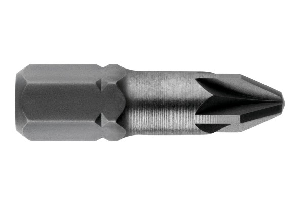 METABO 3 Bits Pozidriv PZ 2/ 25 mm Torsion - Hochwertige Schrauberbits aus Molybdän-Vanadium-Stahl