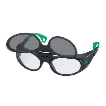 UVEX Schutzbrille für Schweißer 9104 Grau-Infrarot Flip-Up