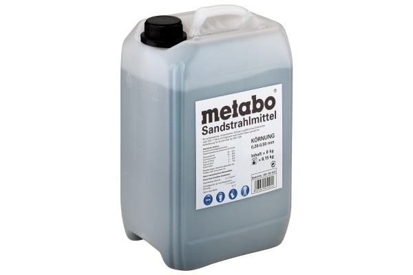 Sandstrahlmittel von METABO - Körnung 0,2-0,5mm - Synthetisch & mineralisch - Silikoseun