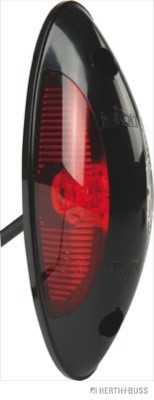 HERTH&BUSS LED Umrissleuchte 12V 1W - 39mm Breite, Rot/Weiß