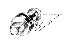 Robuster Betätigungsdorn von HAPPICH, 7 mm Vierkant mit Befestigungsschraube - Ideal für Drehriegel