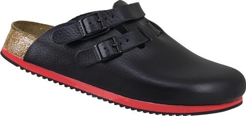 Clog Größe 39 schwarz Leder