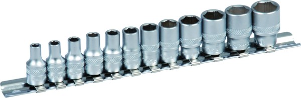 1/4" Stecknuss-Schiene 12tlg - Xi-on Profiset