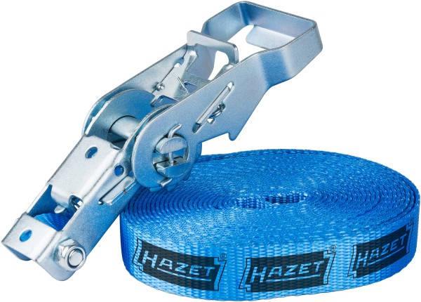 HAZET Spanngurt 6m - 1.000 daN Zurrkraft - Hellblau - Made in Germany