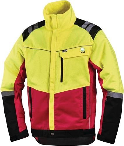 Forstschutzjacke Größe XL neongelb/rot