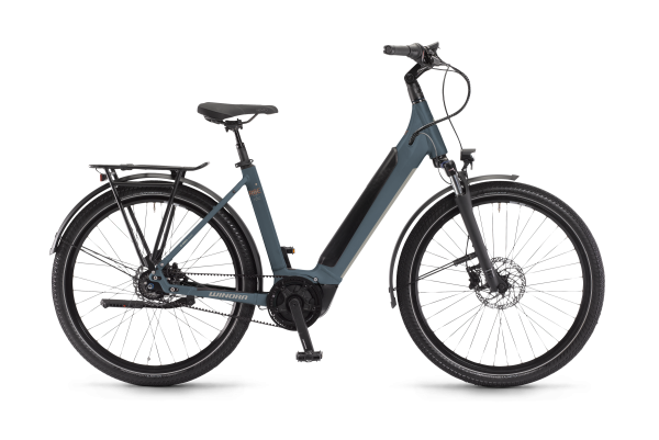E-Bike Sinus R8E Greyblue matt Low 54" - WINORA Aluminium 6061 mit Bosch Performance Line Smart Syst