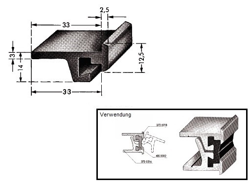 Alu-Scharnier oben AlMgSi0,5F13 E3/EV1