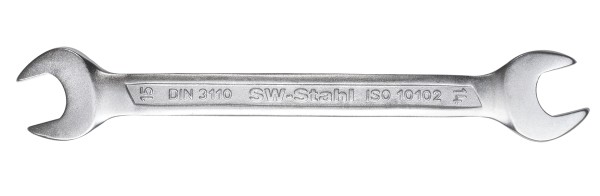 SW-Stahl Doppel-Gabelschlüssel SW 27, 15° abgeschrägt, Chrom-Vanadium