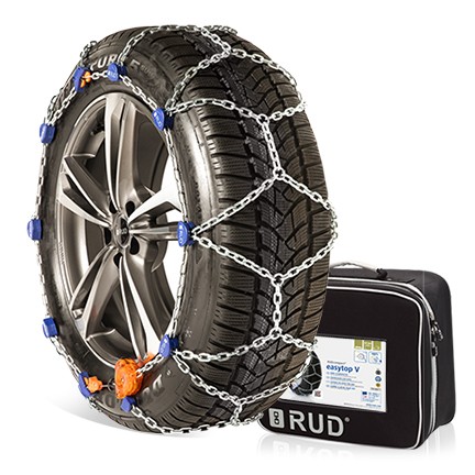 RUD Compact easytopV 4150- Hochwertige Schneeketten für 135/80R14 & 145/65R15 Reifen