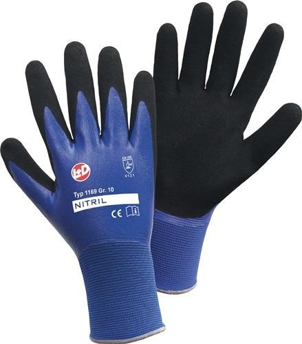 Handschuhe blau/schwarz