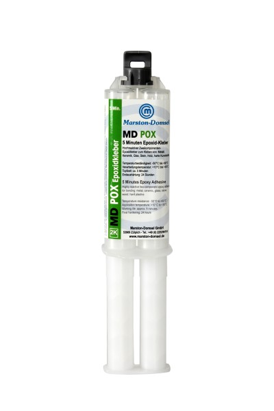 Vielseitiger 2-K Epoxidkleber MD-pox von MARSTON-DOMSEL - 25g in 1:1 Doppelspritze