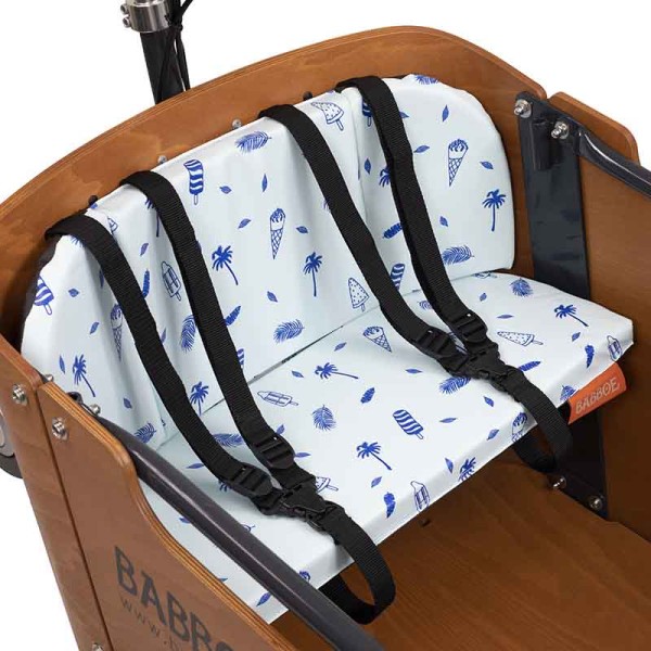 Babboe Cool Summer Kissenset für Go Variante - komfortables Sitz- und Rückenkissen für Lastenfahrrad