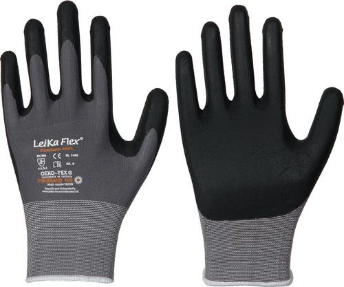 LeiKaFlex 1466 Größe 9 Graue Handschuhe - RICHARD LEIPOLD: Hochwertiger Handschutz PSA II
