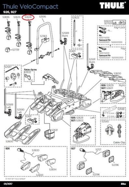 Bike arm long VeloCompact VeloCompact