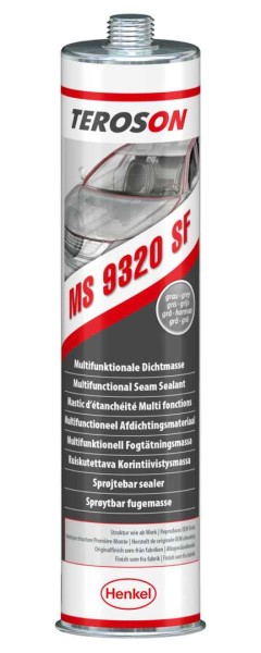 Teroson MS 9320 SF von Henkel - Hochwirksame Graue Nahtabdichtung, 300ml - Ideal für professionelle