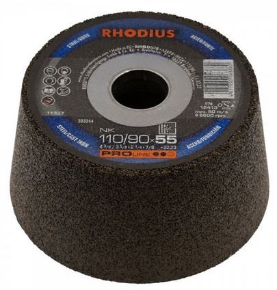 RHODIUS Schleiftopf Ø1 110/90mm - für komfortables und effizientes Schleifen
