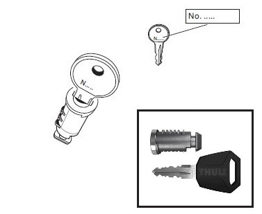 Cylinder + Premium Schlüssel N243