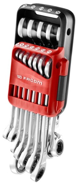 Premium 12-tlg Knarren-Ring-Maulschlüssel-Set von FACOM - Hochwertiges Profi-Handwerkszeug