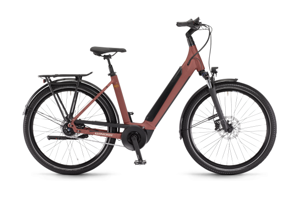 Winora Sinus N5 Maroonred - E-Bike mit Bosch Performance Line Motor, 5-Gang Nexus & Pannenschutz