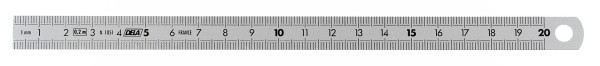 Edelstahl-Massstab, flexibel 150 mm
