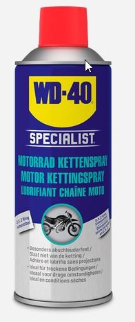 WD-40 Specialist Motorrad Kettenspray - Langlebige Schmierung für deine Motorradkette, Z-Ring kompat