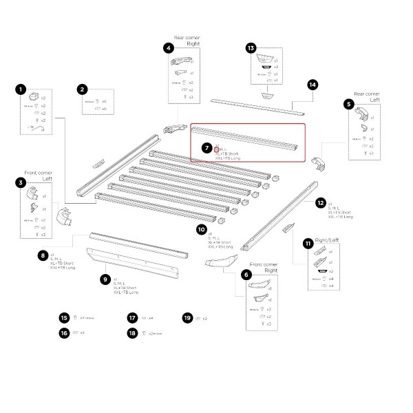 THULE Profile Rear, Cargo Platform S - Transportbedarfs-Zubehör in Premium-Qualität