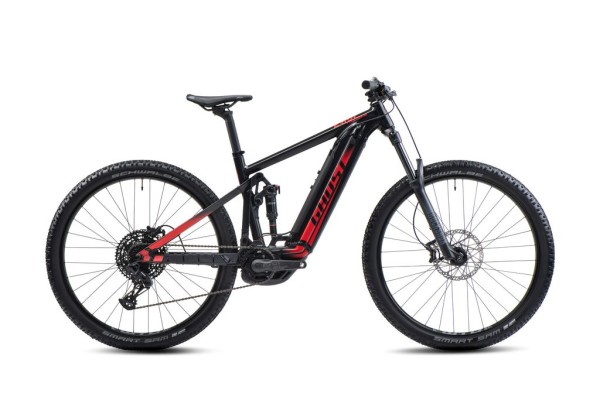 Ghost E-Riot Trail AL Essential E-Mountainbike - Schwarz/Rot Matt, Gr.S | E-Bikes von GHOST